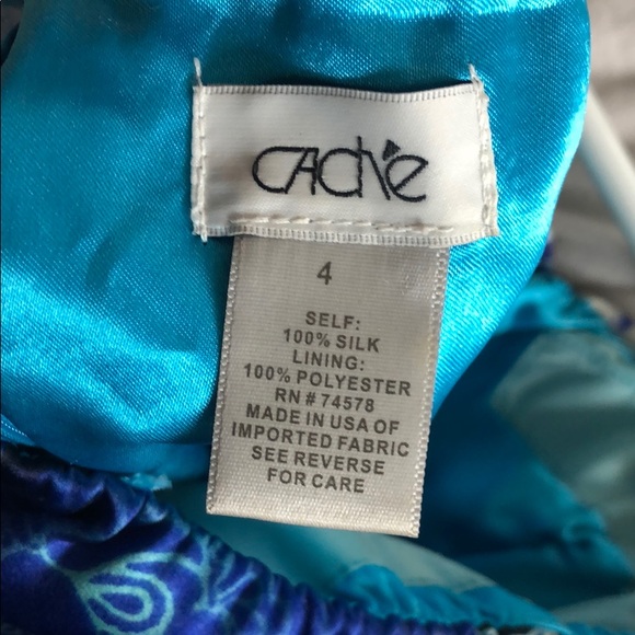 Multi pattern blue dress - Picture 4 of 4